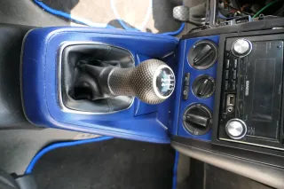 Golf 4 Bora Mitteltunnel Becherhalter Lüftungsdüse Dekor blau ++ selbst lackiert - Bild 6