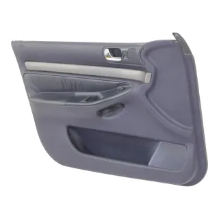 1x A6 4B Türverkleidung Verkleidung Tür vorne links Leder blau royalblau - Bild 2