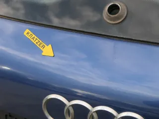 Audi A3 8P 2/3-Türer Heckklappe Klappe hinten blau LZ5C 2/3-Türer Scheibe - Bild 6