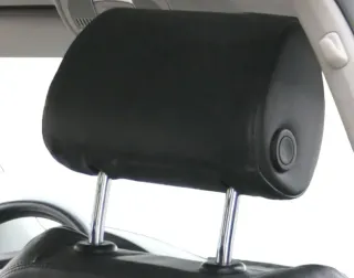 1x Audi A6 4F C6 Kopfstütze vorne rechts Kopfstützen Leder Milano schwarz - Bild 3