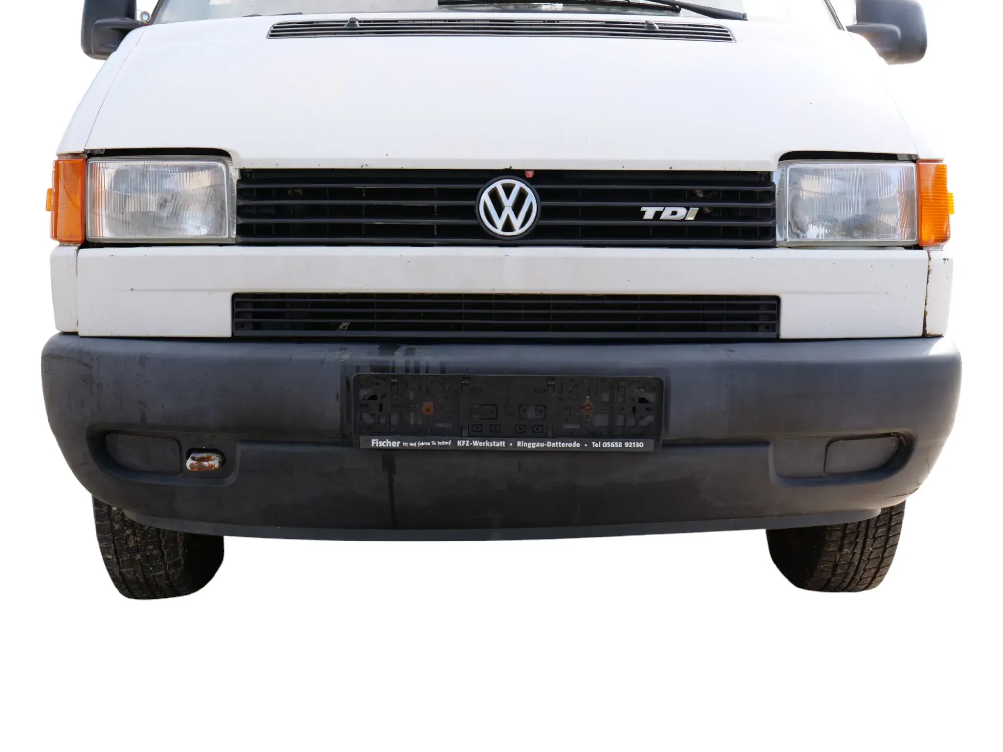 VW T4 kurze Version Stoßstange Frontstoßstange vorne schwarz AC-0 7D0807221 Spoi - Bild 1