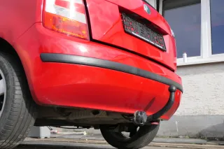 Skoda Fabia 6Y Schrägheck Stoßstange hinten Heckstoßstange rot LF3K - Bild 6