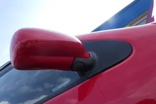 VW Polo 6N mechanisch manuell Spiegel Außenspiegel rechts rot LP3G - Bild 4
