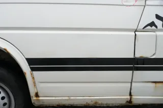 VW T4 Tür vorne links Fahrertür Caravelle Multiavan weiß R902 -ohne Anbaute - Bild 6