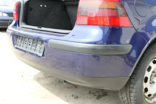 VW Golf 4 Limousine Stoßstange hinten Heckstoßstange Stoßfänger blau LB5N - Bild 4