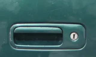 Polo 6N Golf 4 6N2 Lupo Griff Heckkklappe Heckklappengriff grün LC6M Öffner - Bild 1