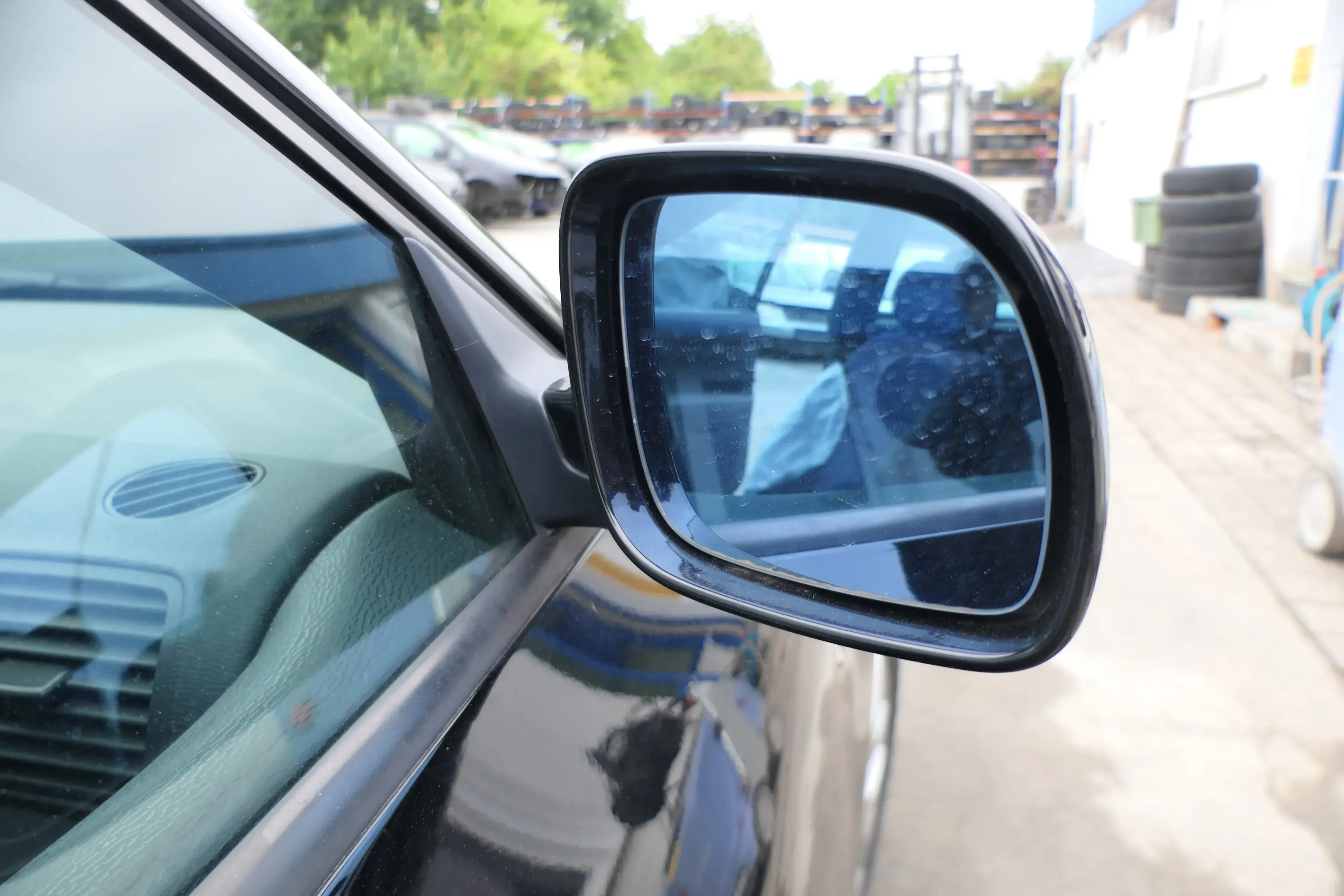 Audi A3 8L elektrischer Spiegel Außenspiegel rechts schwarz LY9B + Glas - Bild 1