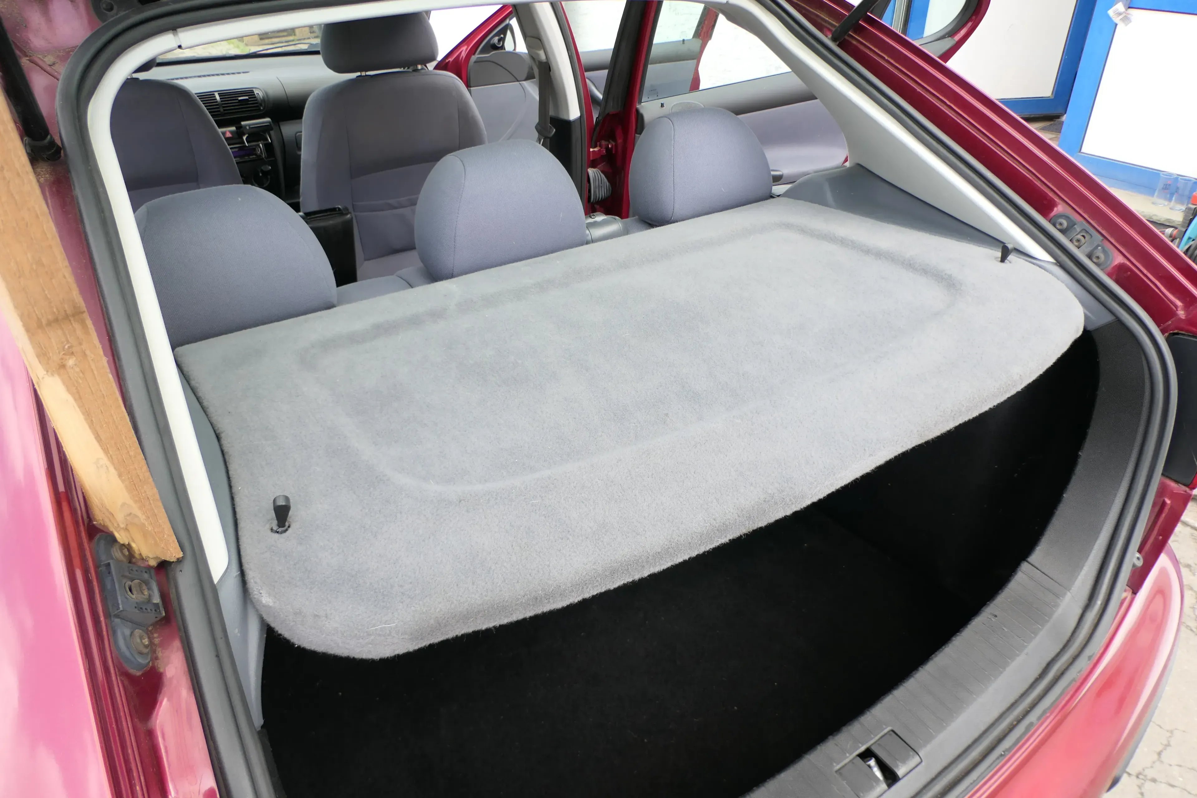 Seat Leon 1M Hutablage Abdeckung Kofferraum hinten grau - Bild 1