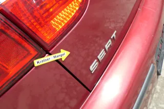 Seat Leon 1M Heckklappe Klappe hinten Kofferraumklappe rot LS3N Spoiler - Bild 7