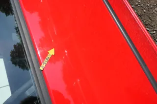 VW Lupo Seat Arosa Tür vorne links Fahrertür rot LP3G (mechanischer FH) - Bild 4