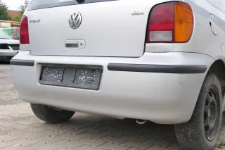 VW Polo 6N2 Stoßstange hinten Heckstoßstange Stoßfänger silber LB7Z - Bild 3