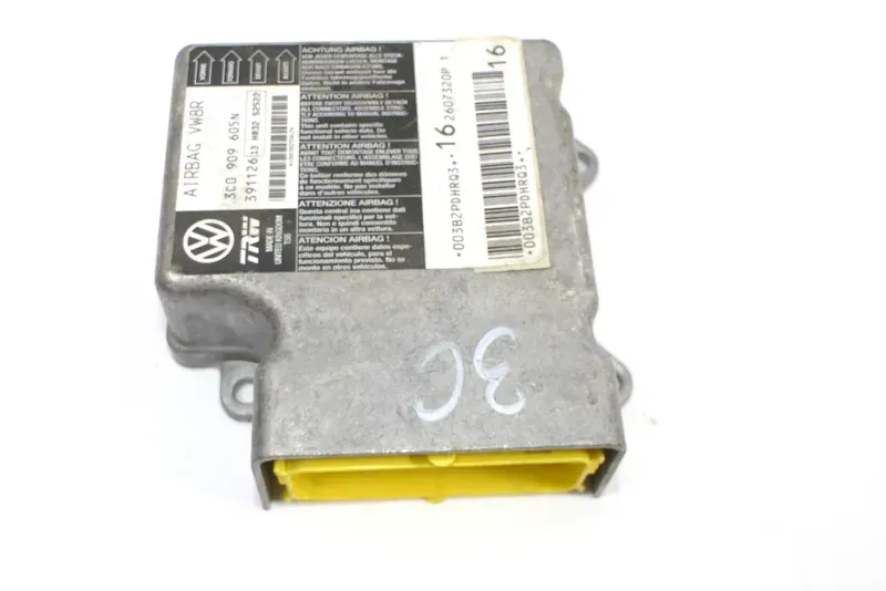 VW Passat 3C Steuergerät Airbag Airbagsteuergerät 3C0909605N 13 H032 - Bild 1