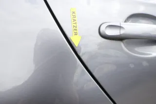 VW Jetta 1K Tür hinten rechts grau LD7X Platinumgrey - ohne Anbauteile - Bild 2