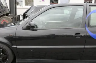 VW Polo 6N 6N2 Tür vorne links Fahrertür 2/3-Türer schwarz LC9Z blackmagic - Bild 1