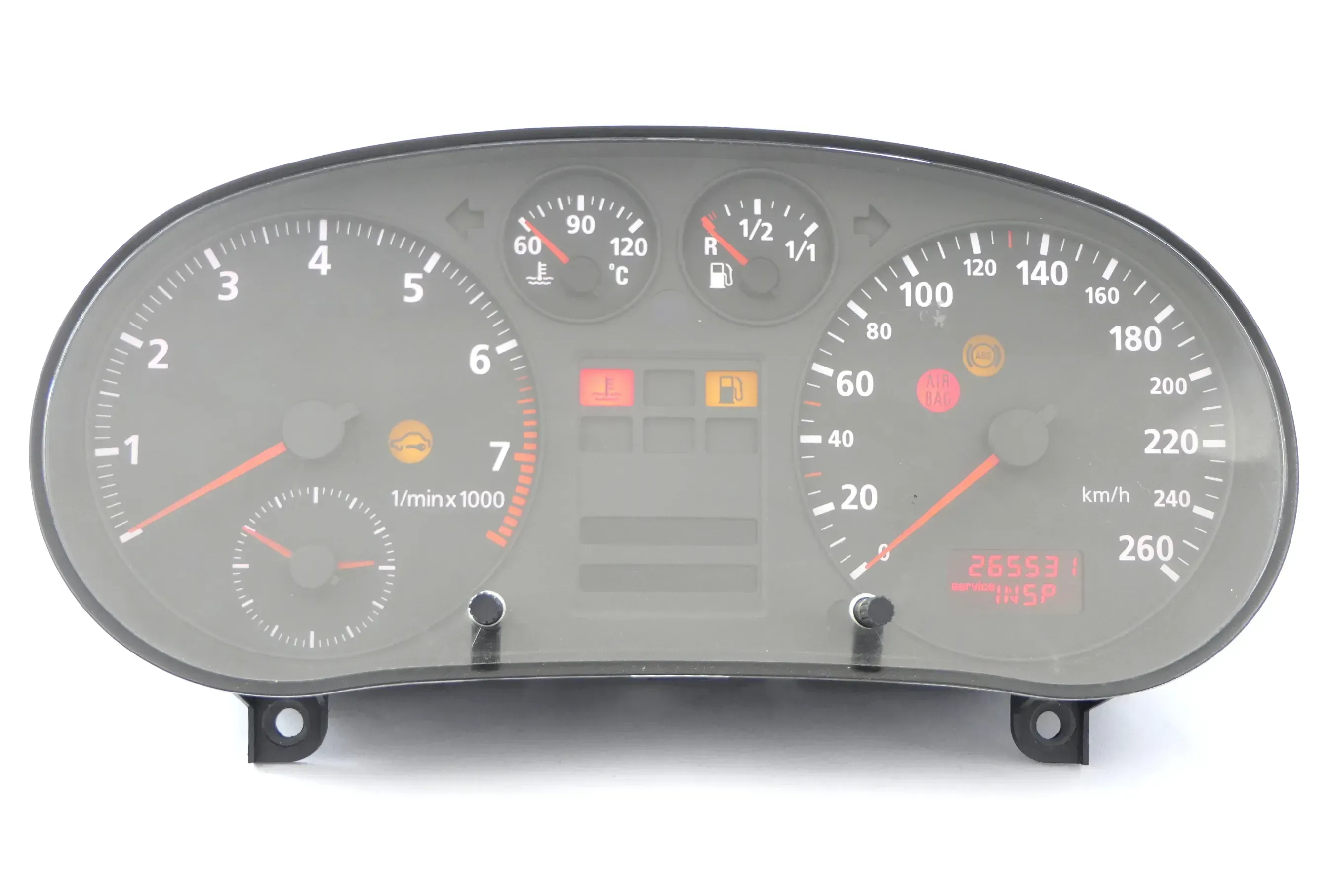 Audi A3 8L Tacho Tachometer Kombiinstrument 8L0919860A 265.000k Benziner 260km/h - Bild 1