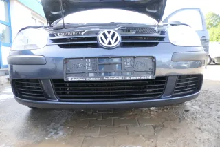 VW Golf 5 1K V Stoßstange vorne Frontoßstange Stoßfänger blau grau LC5F - Bild 3