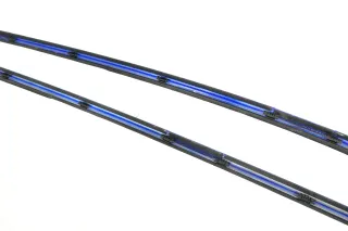 2x VW Polo 6N2 Dachleisten Leisten Dach blau LW5Z Leiste Dachleiste rechts+links - Bild 2
