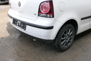 VW Polo 9N 9N3 Stoßstange Heckstoßstange hinten weiß LB9A - Bild 4