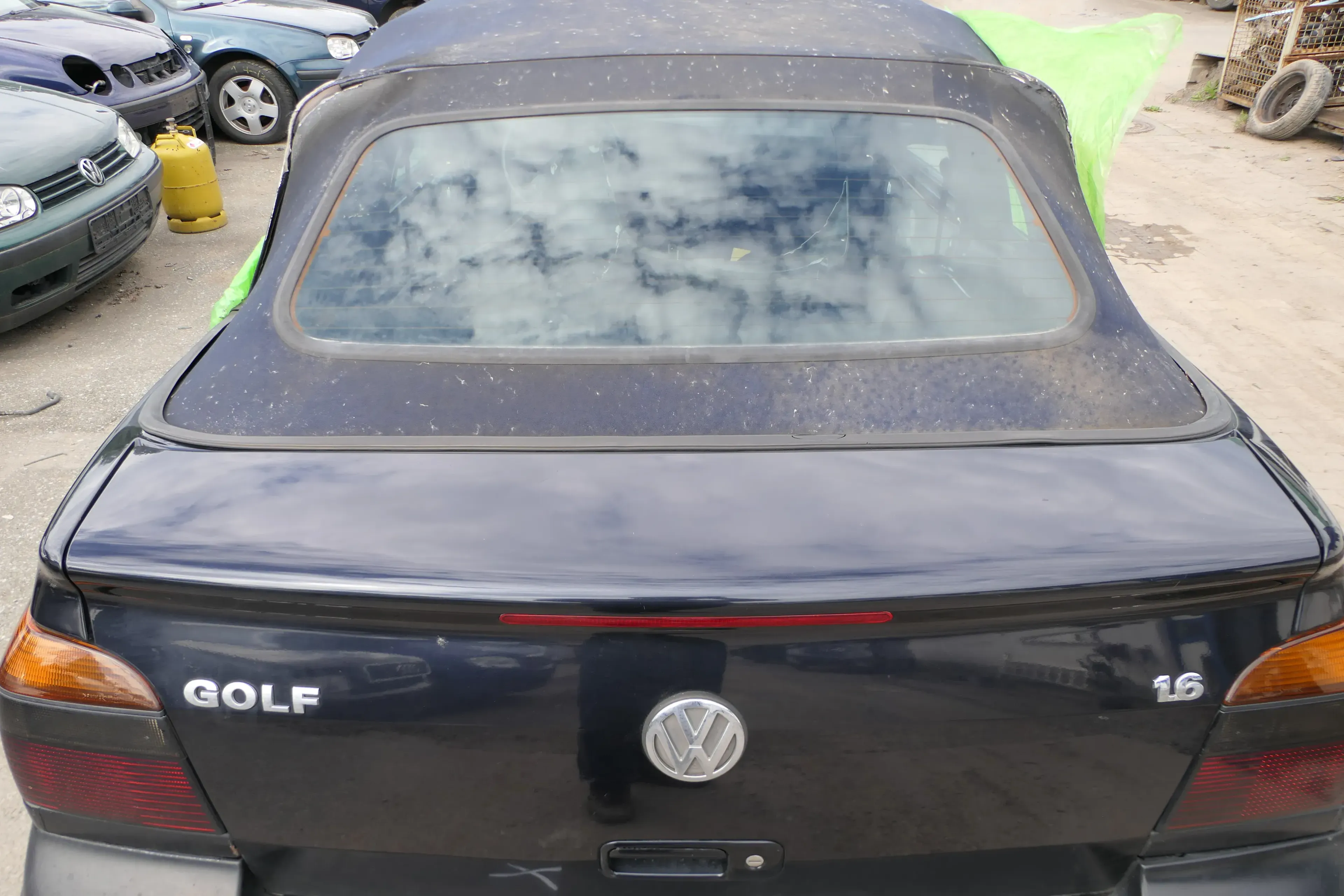 VW Golf 4 1E Cabrio Heckklappe Kofferraumklappe hinten Klappe blau LC5H - Bild 1