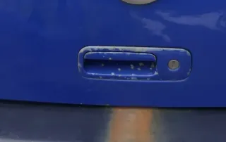 VW Golf 4 Limousine Heckklappe Kofferraumklappe Klappe hinten blau LW5Z-ohneAnb - Bild 4