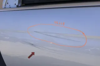 VW Eos 1F Tür vorne links Fahrertür silber LK7W ohne Anbauteile - Dellen - Bild 3