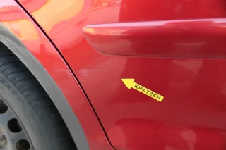 VW Golf Plus 5M 6 521 Türblatt Tür hinten rechts rot LA3X + Rahmen - Bild 5