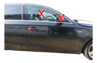 A4 B8 8K Tür vorne rechts Beifahrertür schwarz LZ9Y Kombi+Limo ohneAnbauteile - Bild 1