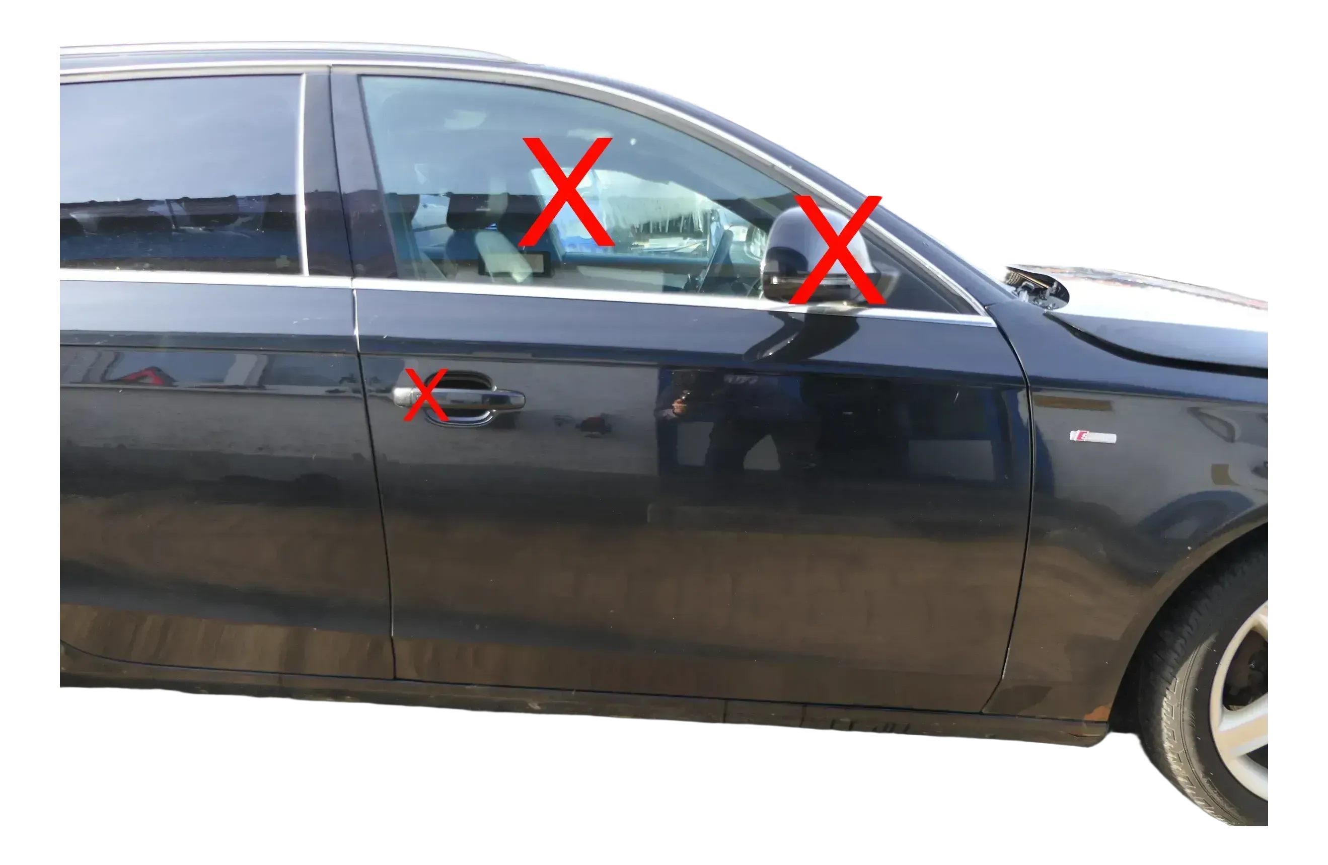 A4 B8 8K Tür vorne rechts Beifahrertür schwarz LZ9Y Kombi+Limo ohneAnbauteile - Bild 1