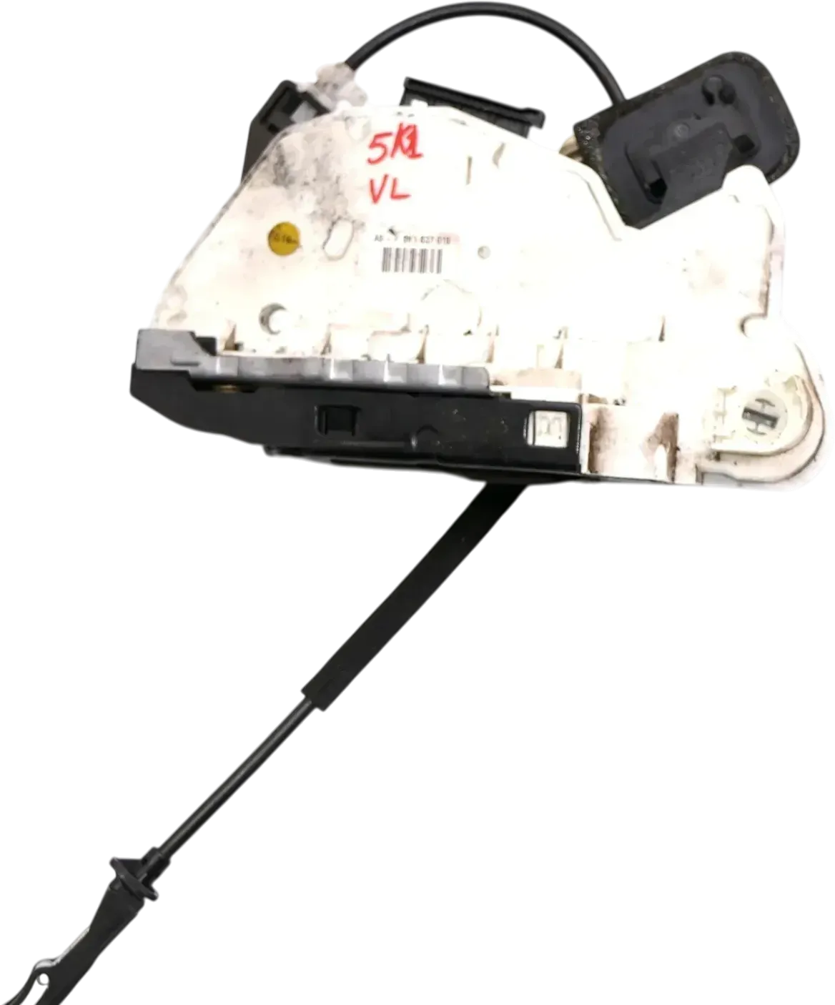 VW Golf 6 Polo 6R Stellmotor Tür Türschloß mit ZV vorne links 5K1837015 D - Bild 1