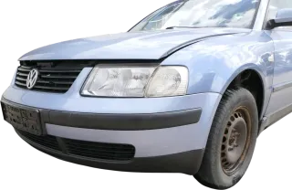 VW Passat 3B Stoßstange vorne Frontstoßstange Stoßfänger vorne blau LL5Y + Grill - Bild 7