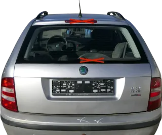 Skoda Fabia 6Y Combi Kombi Heckklappe Kofferraumklappe Klappe silber grau LF7T - Bild 1