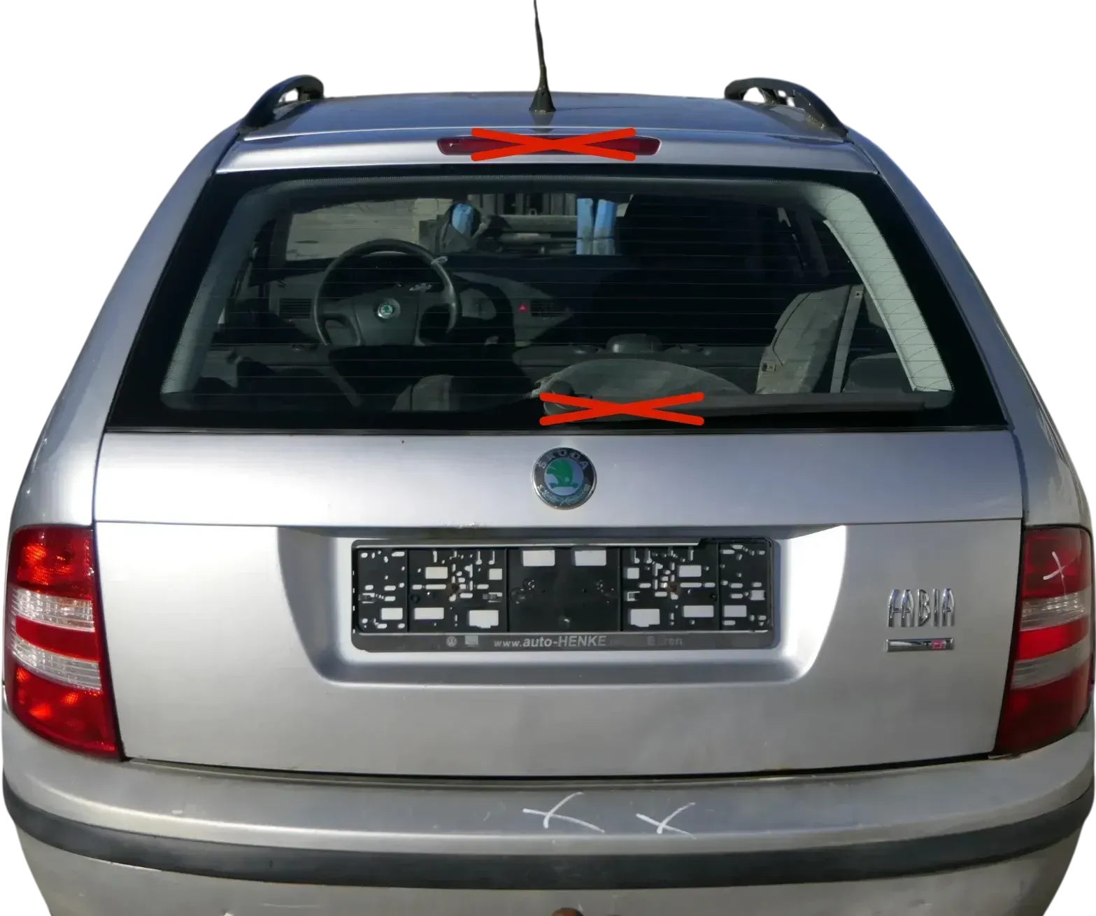 Skoda Fabia 6Y Combi Kombi Heckklappe Kofferraumklappe Klappe silber grau LF7T - Bild 1