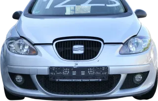 Seat Altea 5P Stoßstange vorne Frontstoßstange Stoßfänger grau LS7Y + Grill - Bild 1