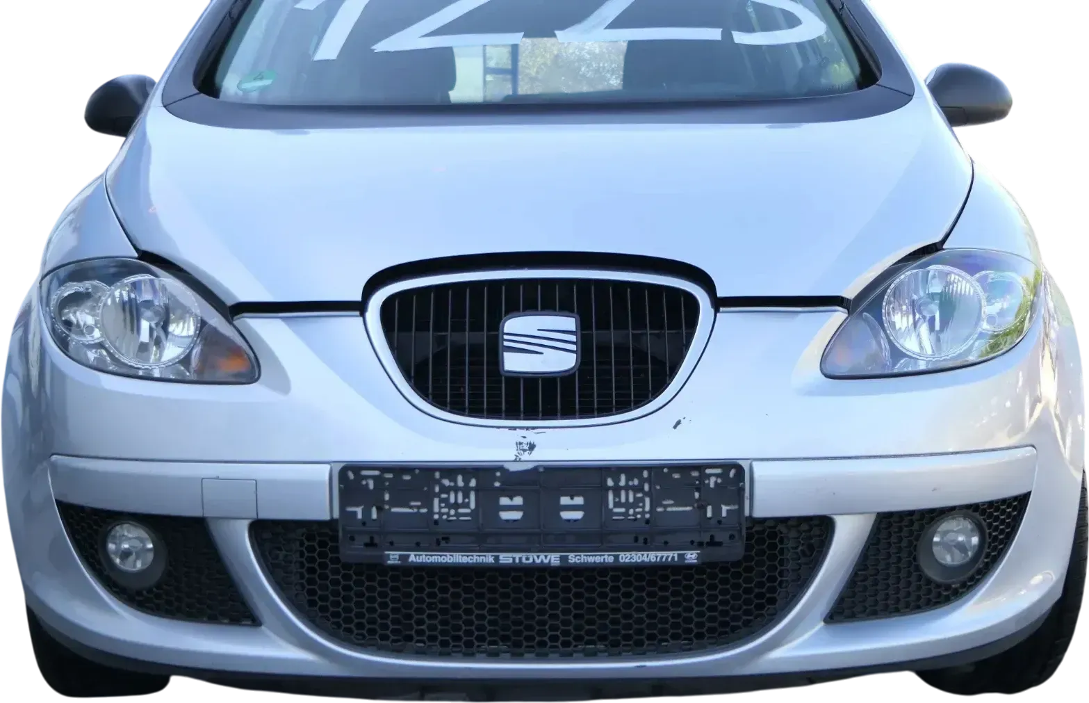 Seat Altea 5P Stoßstange vorne Frontstoßstange Stoßfänger grau LS7Y + Grill - Bild 1