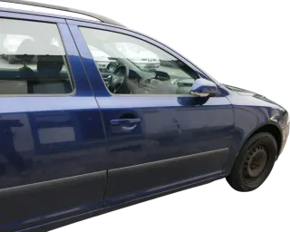 Skoda Octavia 1Z Kombi+Limo Tür vorne rechts Beifahrertür blau LF5Q OhneAnbau - Bild 3