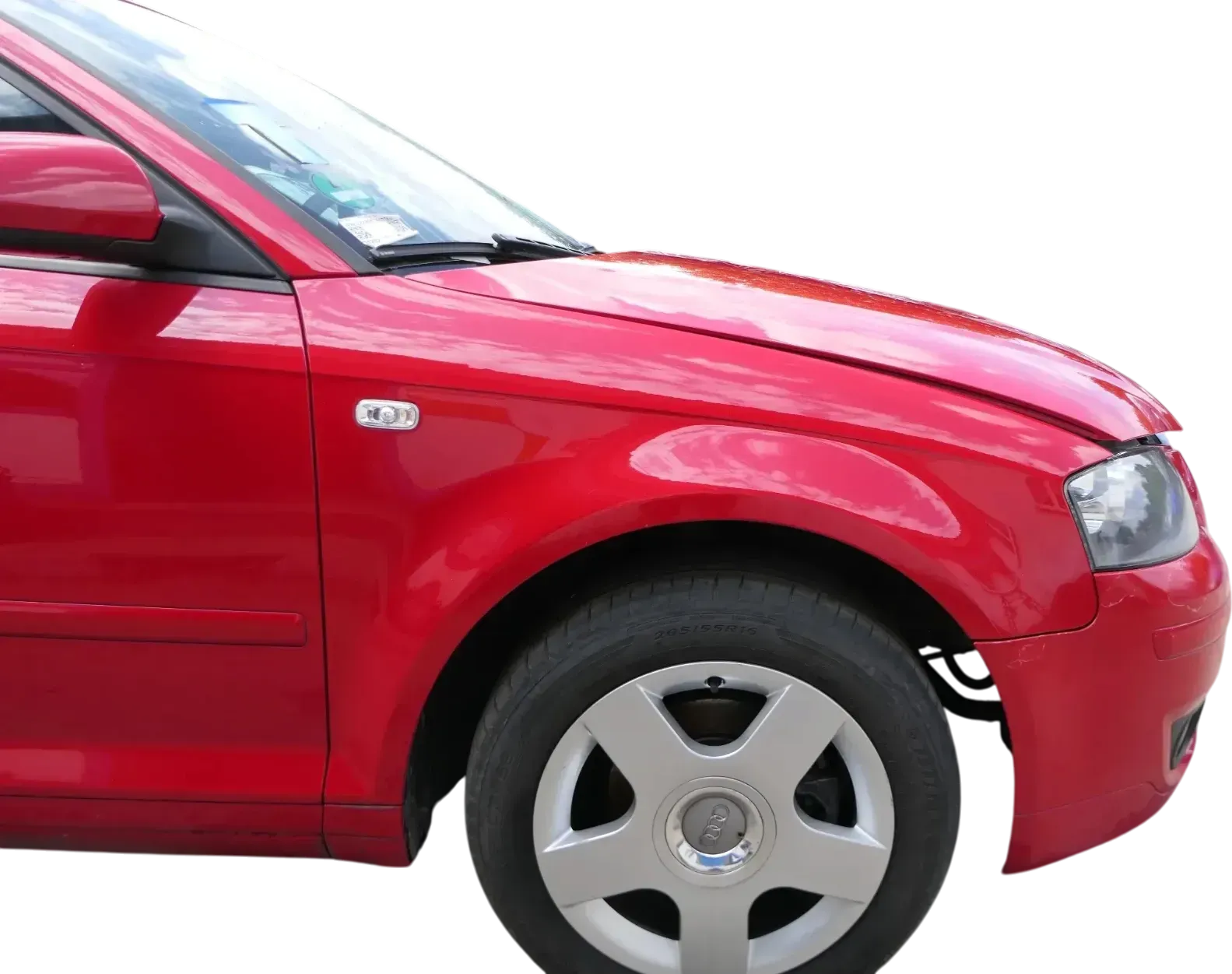 A3 8P Kotflügel vorne rechts rot LY3J auch Sportback - Bild 1