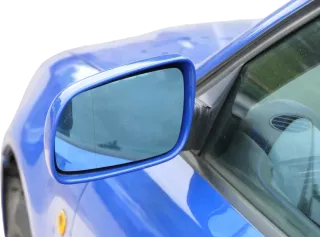 Audi A4 B5 Spiegel Außenspiegel links elektrisch blau LZ5M Glas Kappe - Bild 2