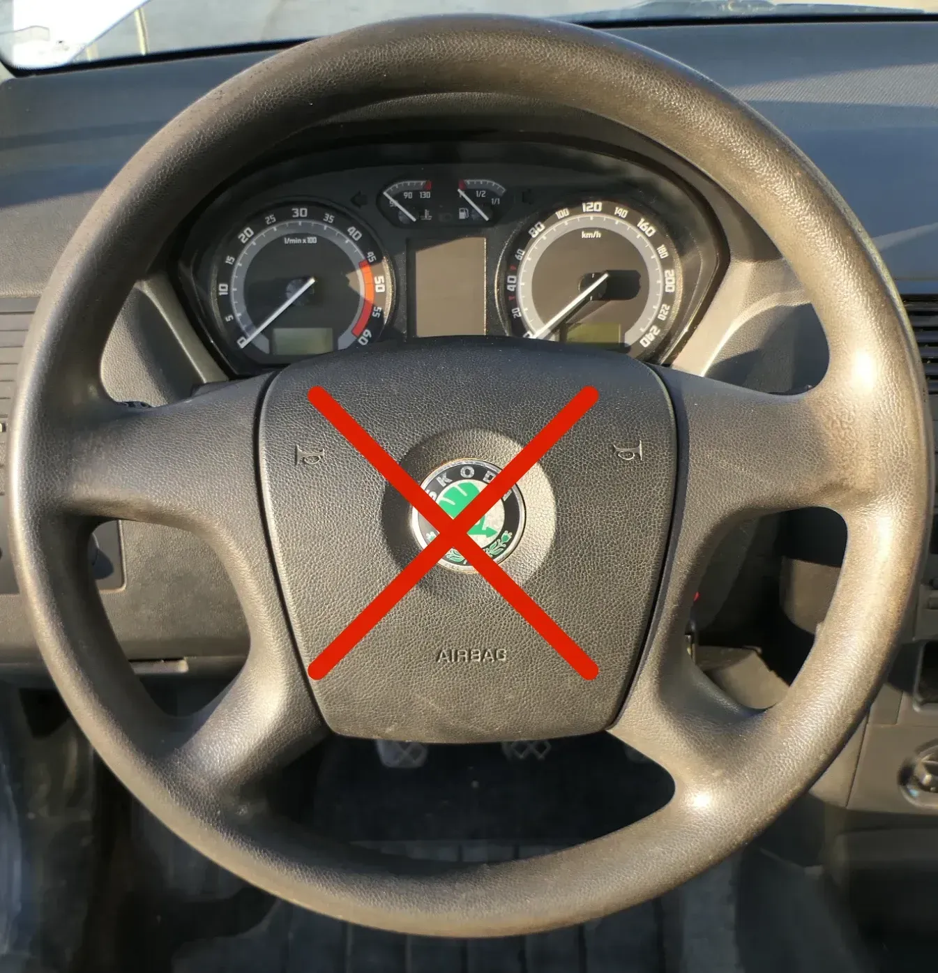 Skoda Fabia 5J Roomster Octavia 1Z Lenkrad 4-Speichen 1Z0419091M - Bild 1