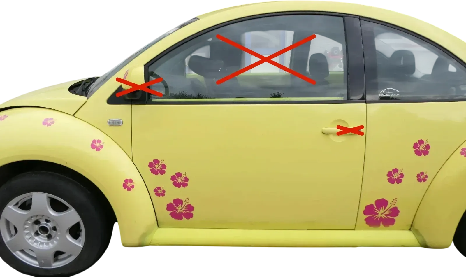 VW New Beetle 1C 9C Tür vorne links Fahrertür gelb LD1B - OHNE Anbauteile - Bild 1