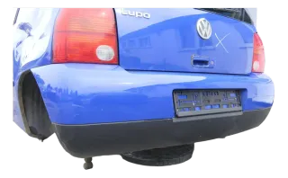 VW Lupo Stoßstange hinten Heckstoßstange Stoßfänger blau LW5Z - Bild 3