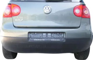 VW Golf 5 1K Limousine Stoßstange hinten Heckstoßstange LA6Q grau grün - Bild 1