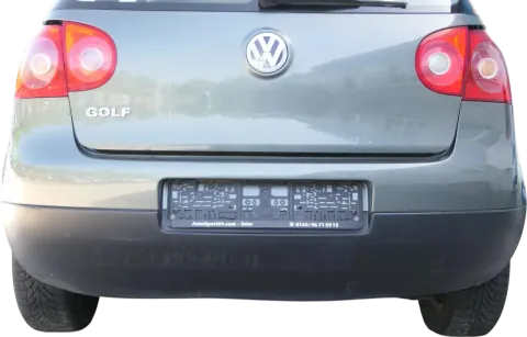 VW Golf 5 1K Limousine Stoßstange hinten Heckstoßstange LA6Q grau grün