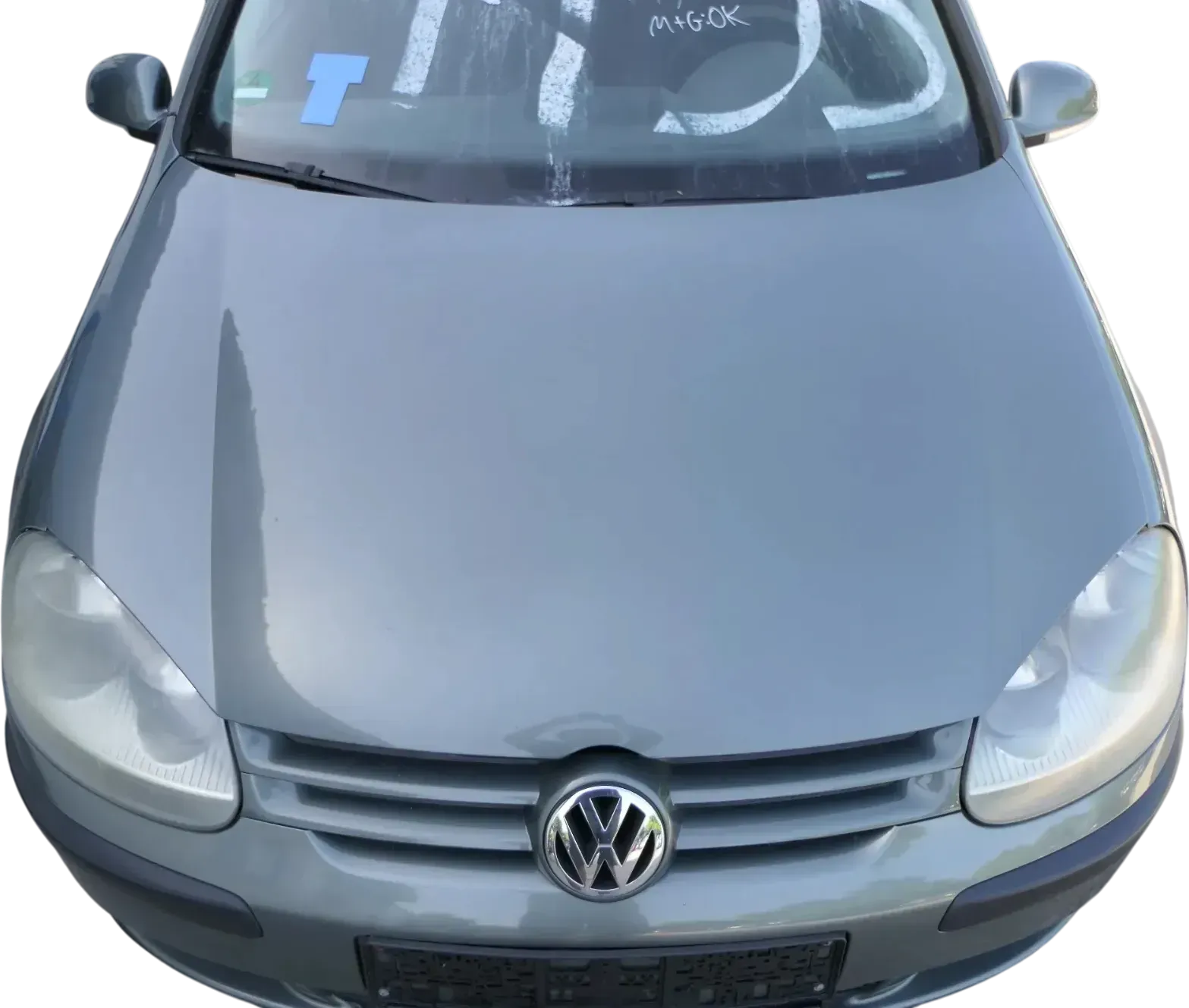 VW Golf 5 V 1K5 Jetta 1K2 Motorhaube Haube Klappe vorne grau grün LA6Q - Bild 1
