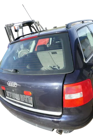 A6 4B Kombi Avant Kofferraumklappe hinten Heckklappe Deckel blau LZ5L OHNE An - Bild 4