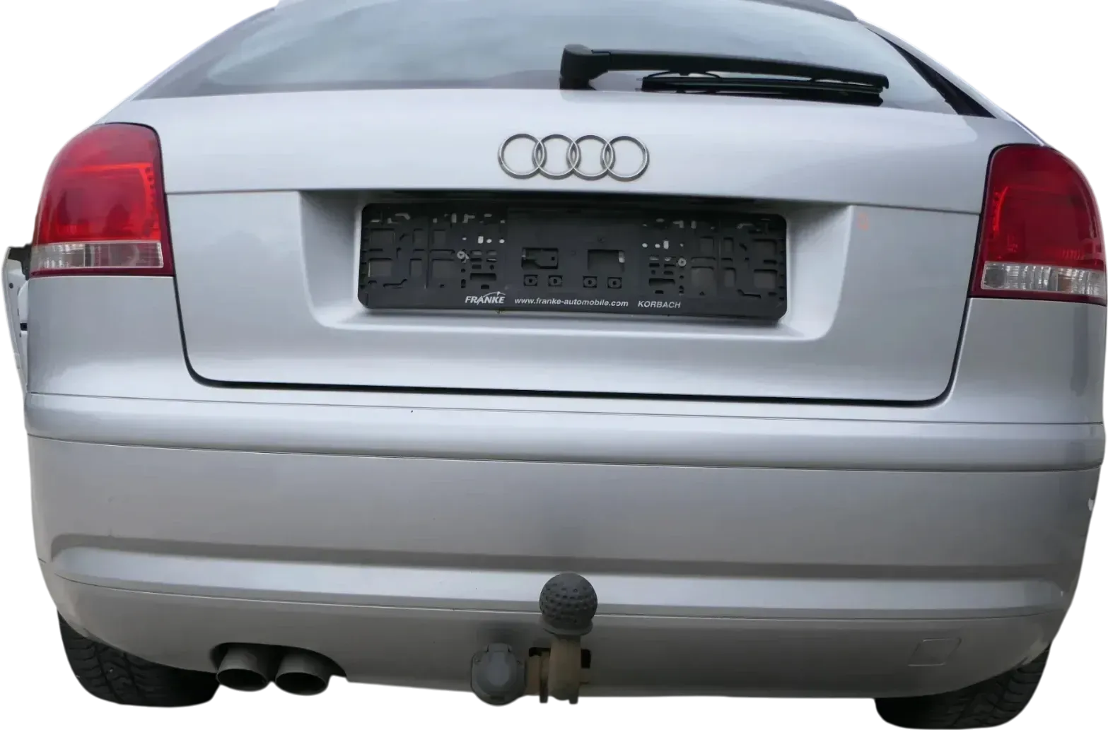 A3 8P Stoßstange Heckstoßstange Stoßfänger hinten 2/3-Türer silber grau LX7W - Bild 1