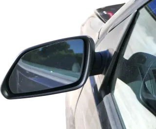 VW Polo 9N 9N3 mechanisch Spiegel Außenspiegel links vorne schwarz  Blinker - Bild 2