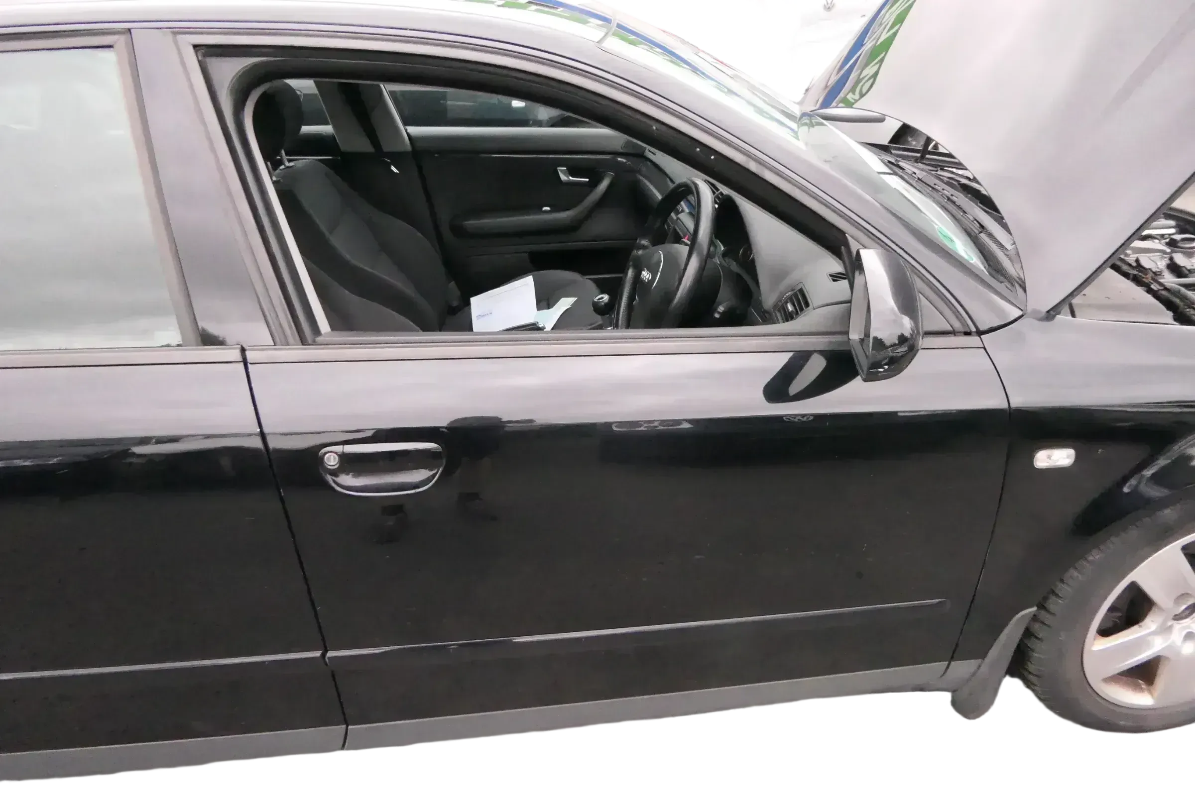 Audi A4 B6 8E Türblatt vorne rechts Beifahrertür schwarz LY9B Kombi+Limo Tür - Bild 1