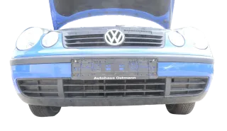 VW Polo 9N Stoßstange Frontstoßstange vorne blau LA5F - Bild 1