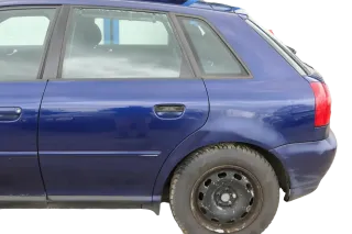 Audi A3 8L Tür Türblatt hinten links 4/5-Türer blau LZ5K Rahmen - Bild 1