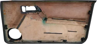 Golf 4 3 1E Cabrio 1E Türverkleidung Verkleidung Tür vorne links  LEDER blau - Bild 2
